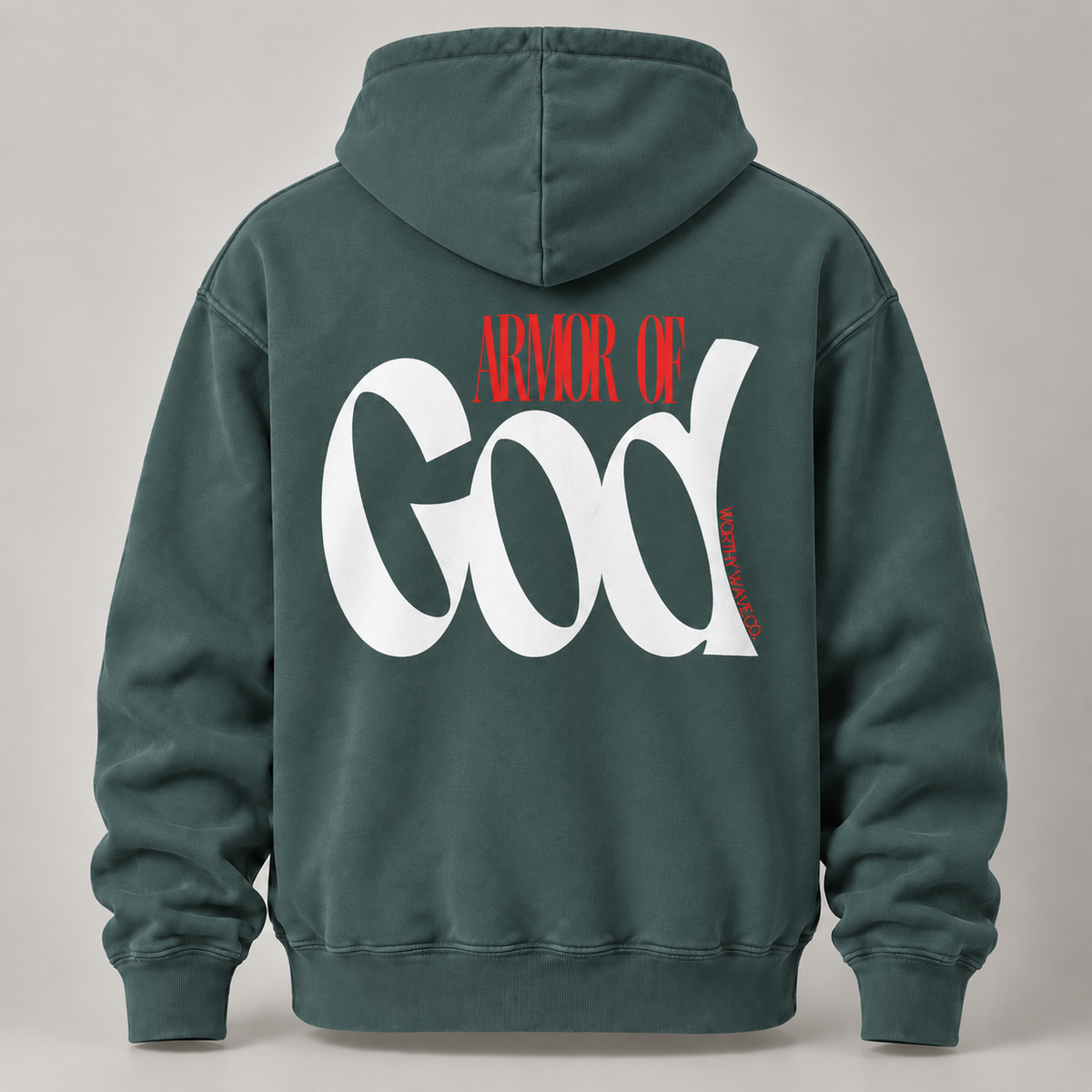 Armor of God, White Logo Hoodie