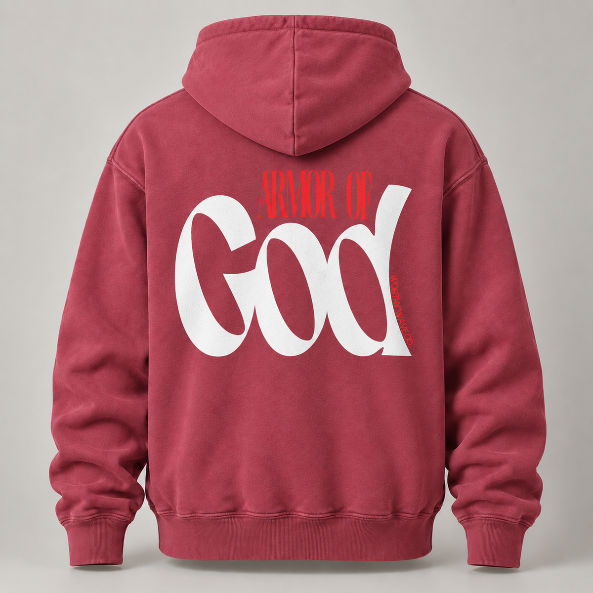 Armor of God, White Logo Hoodie