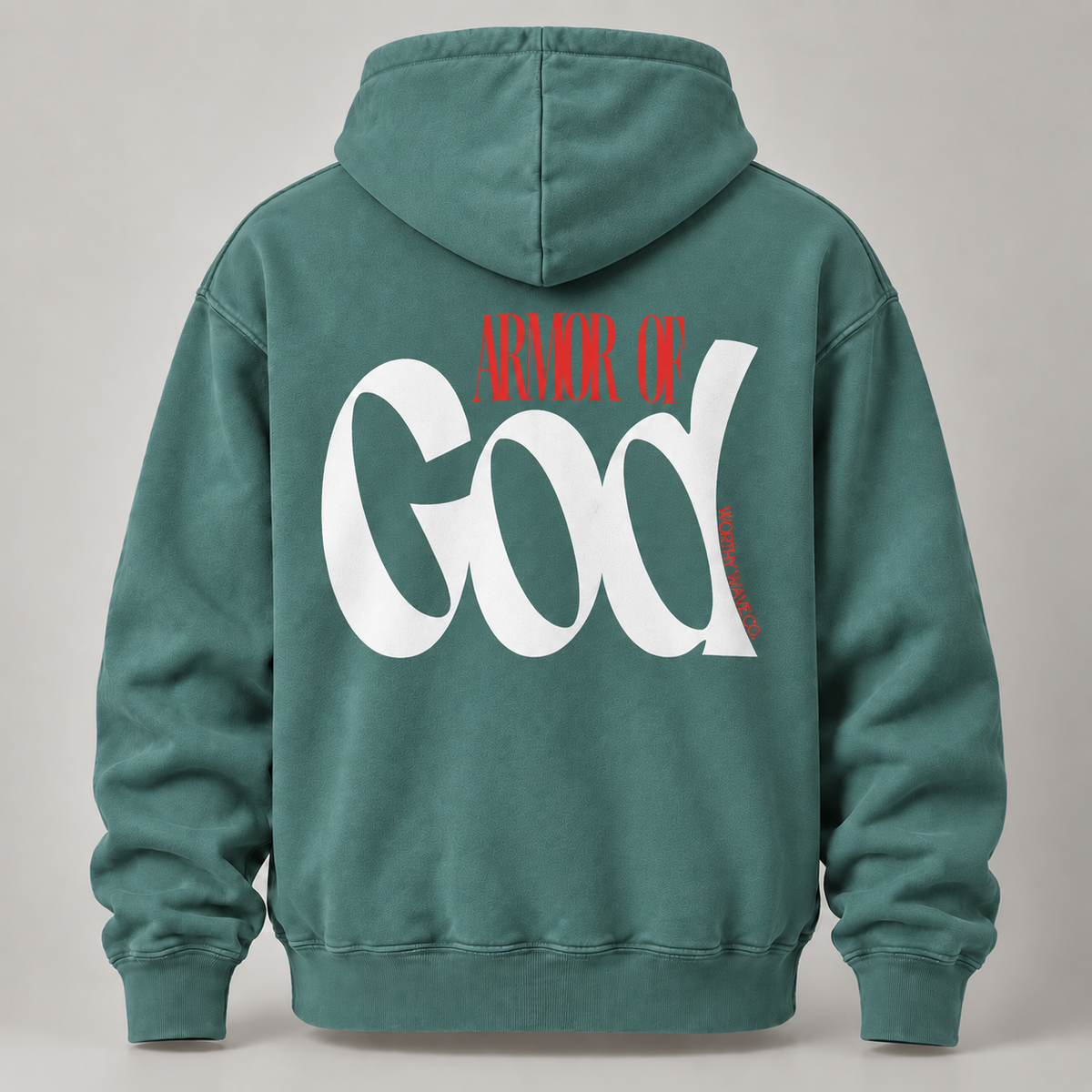 Armor of God, White Logo Hoodie