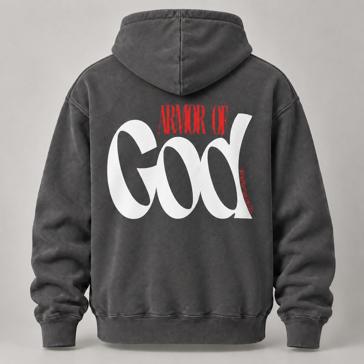 Armor of God, White Logo Hoodie