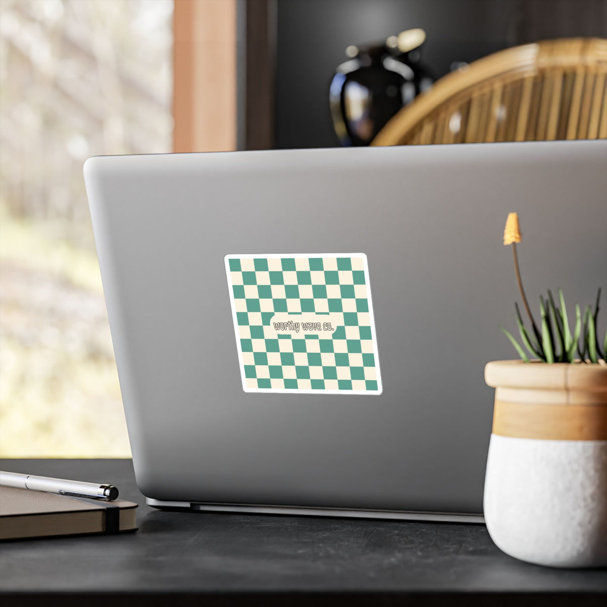 Worthy Wave Co. Checkerboard Vinyl Decal