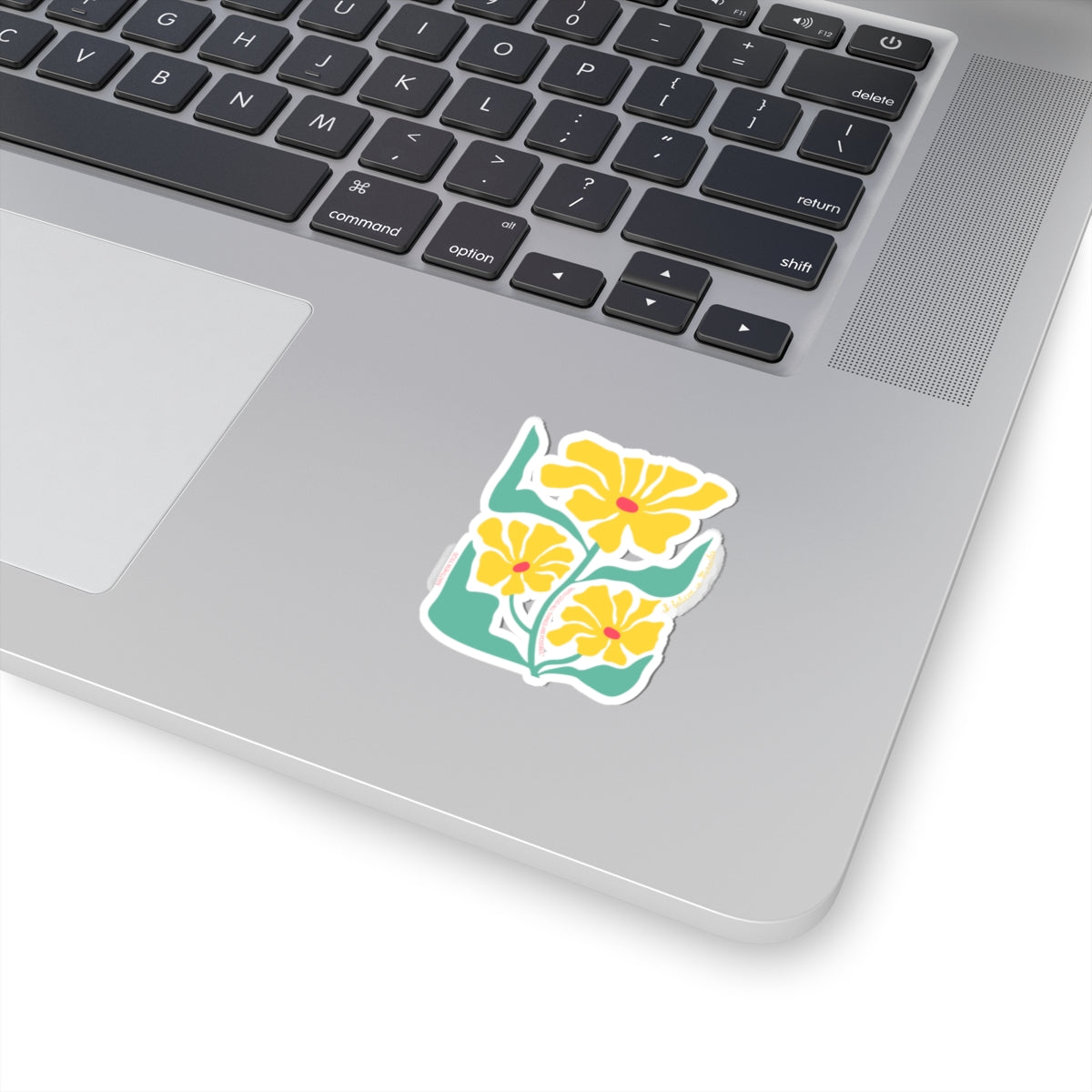 I Believe in Miracles Floral Decal