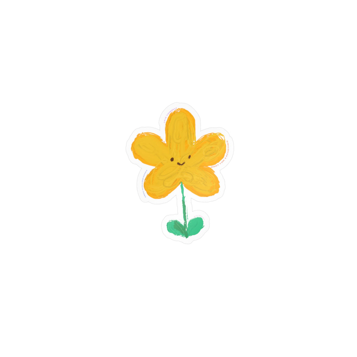 Stay Rooted Flower Vinyl Decal