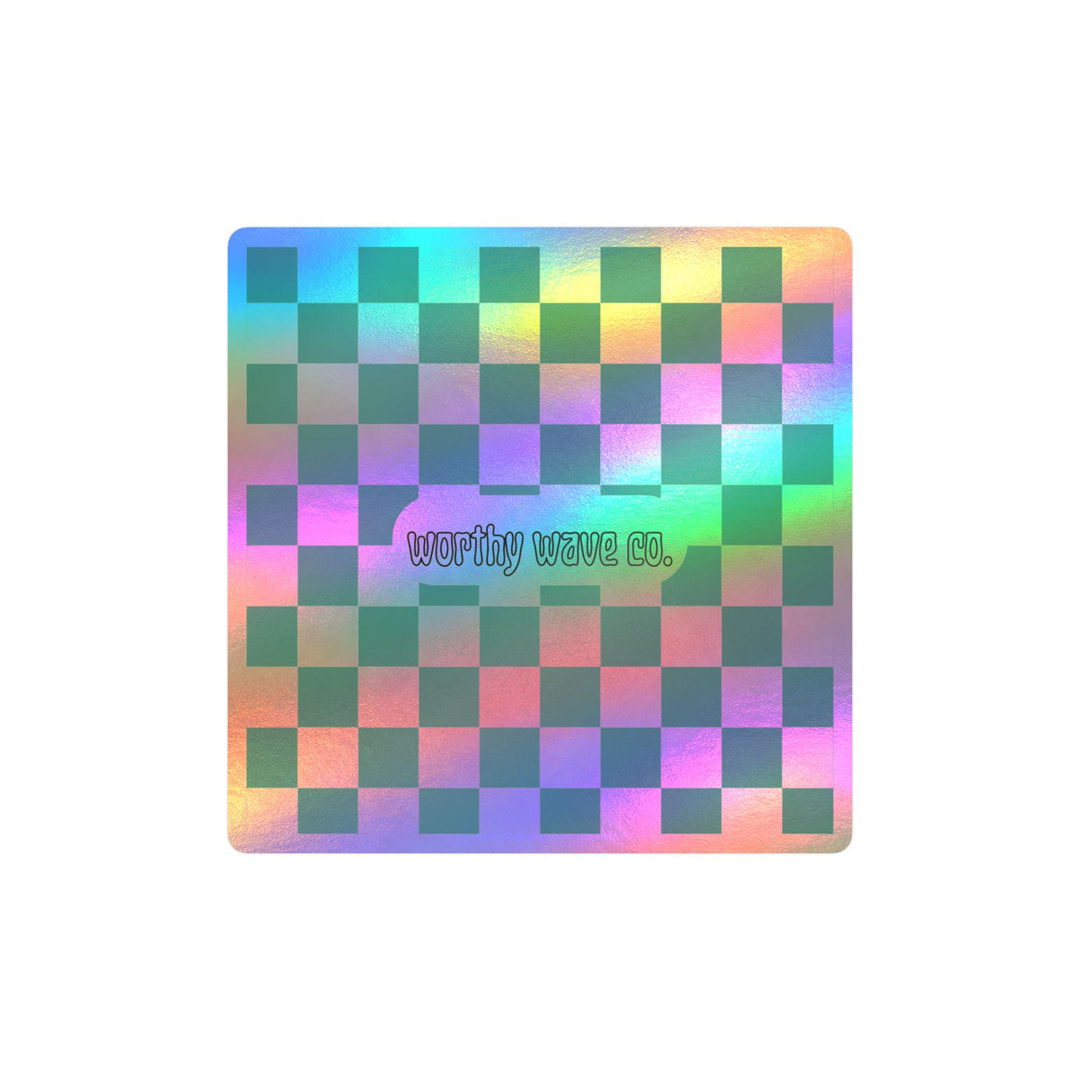 Worthy Wave Co. Checkerboard Vinyl Decal