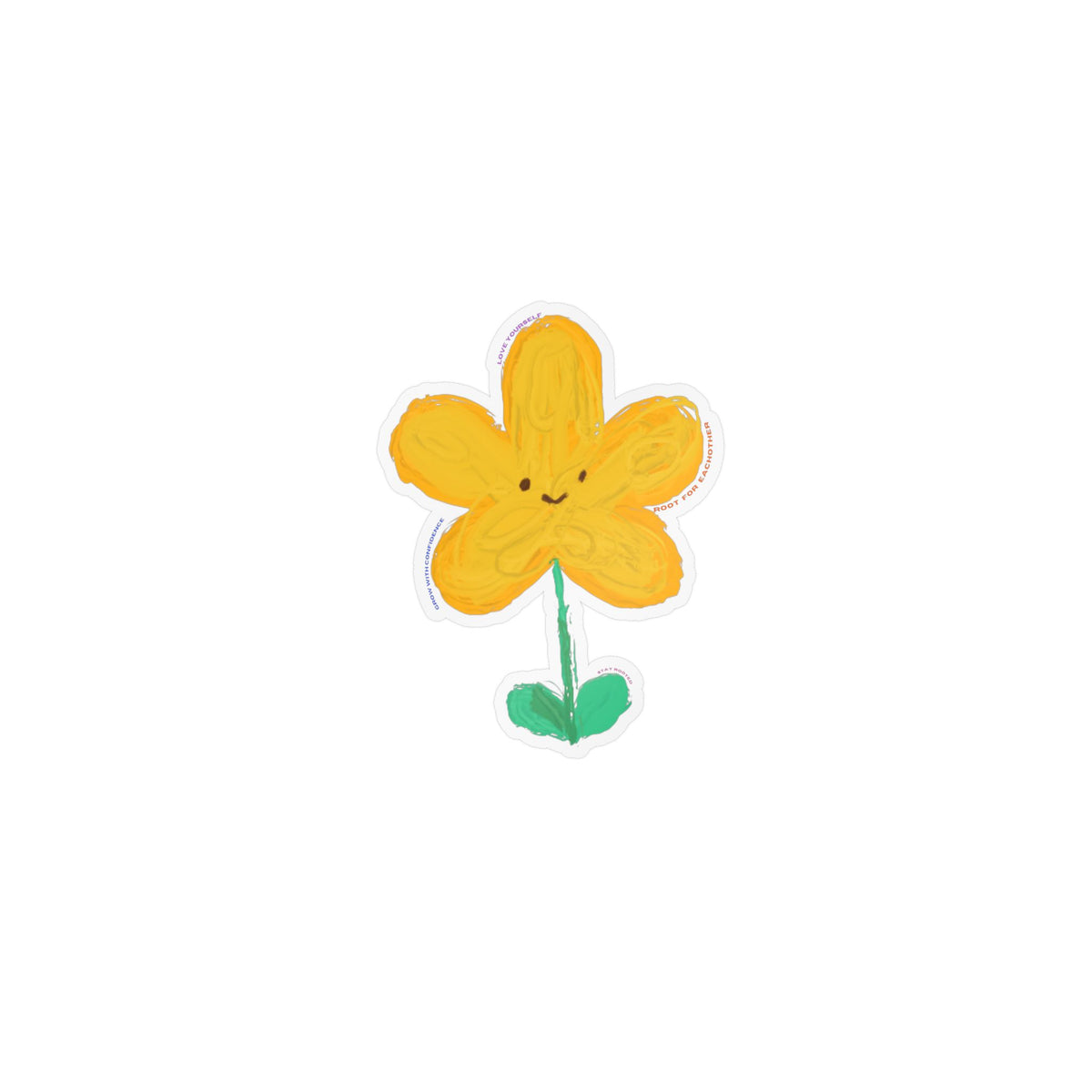 Stay Rooted Flower Vinyl Decal