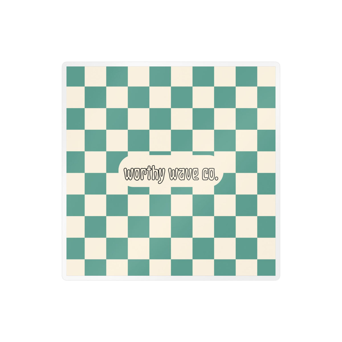Worthy Wave Co. Checkerboard Vinyl Decal