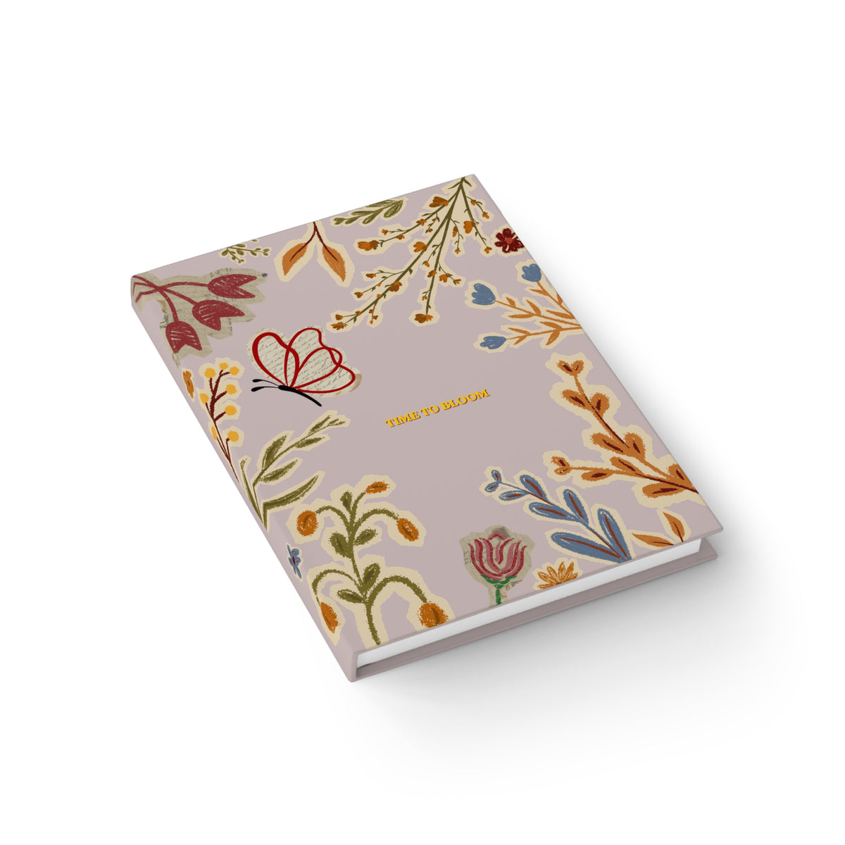 'Time to Bloom' Ruled Journal