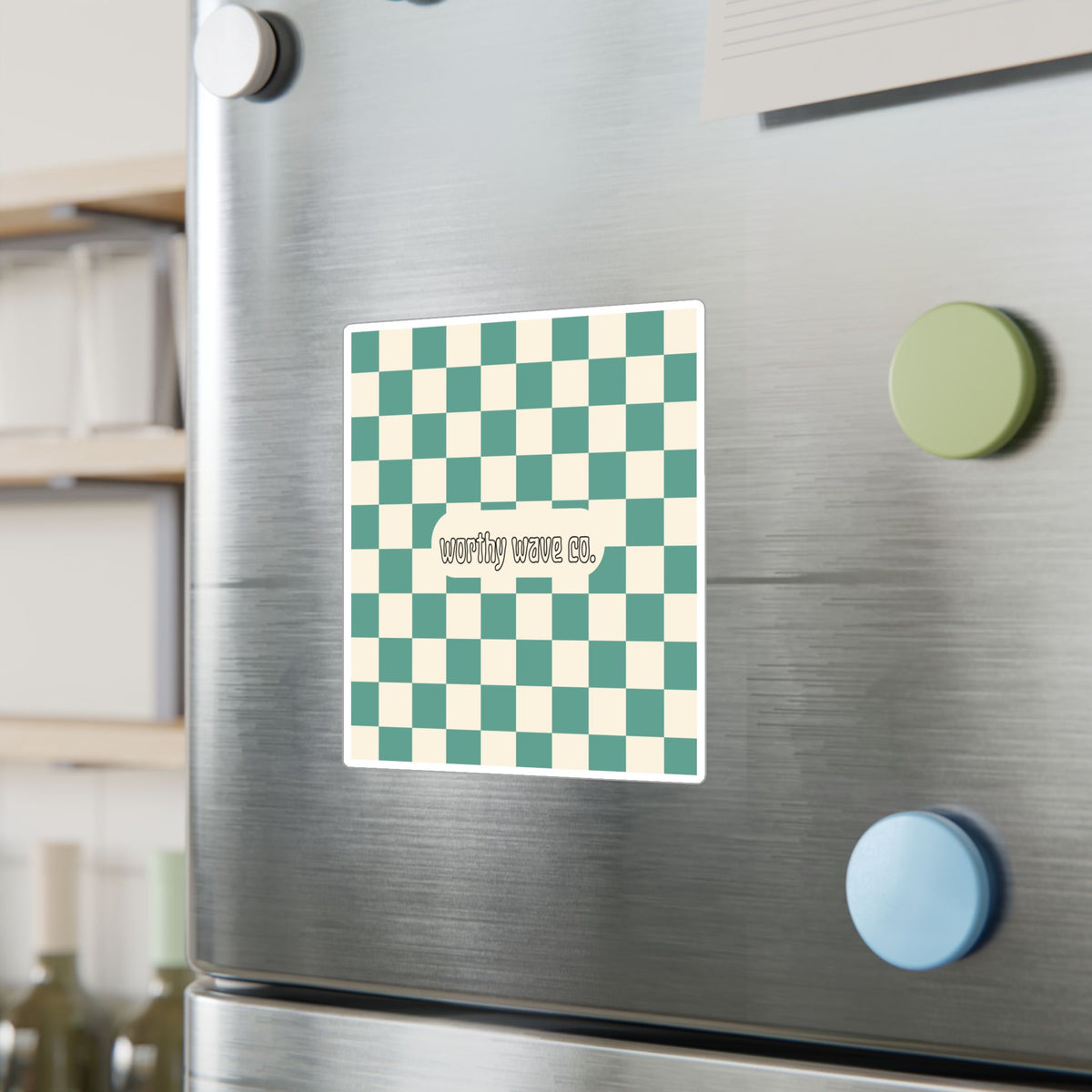 Worthy Wave Co. Checkerboard Vinyl Decal