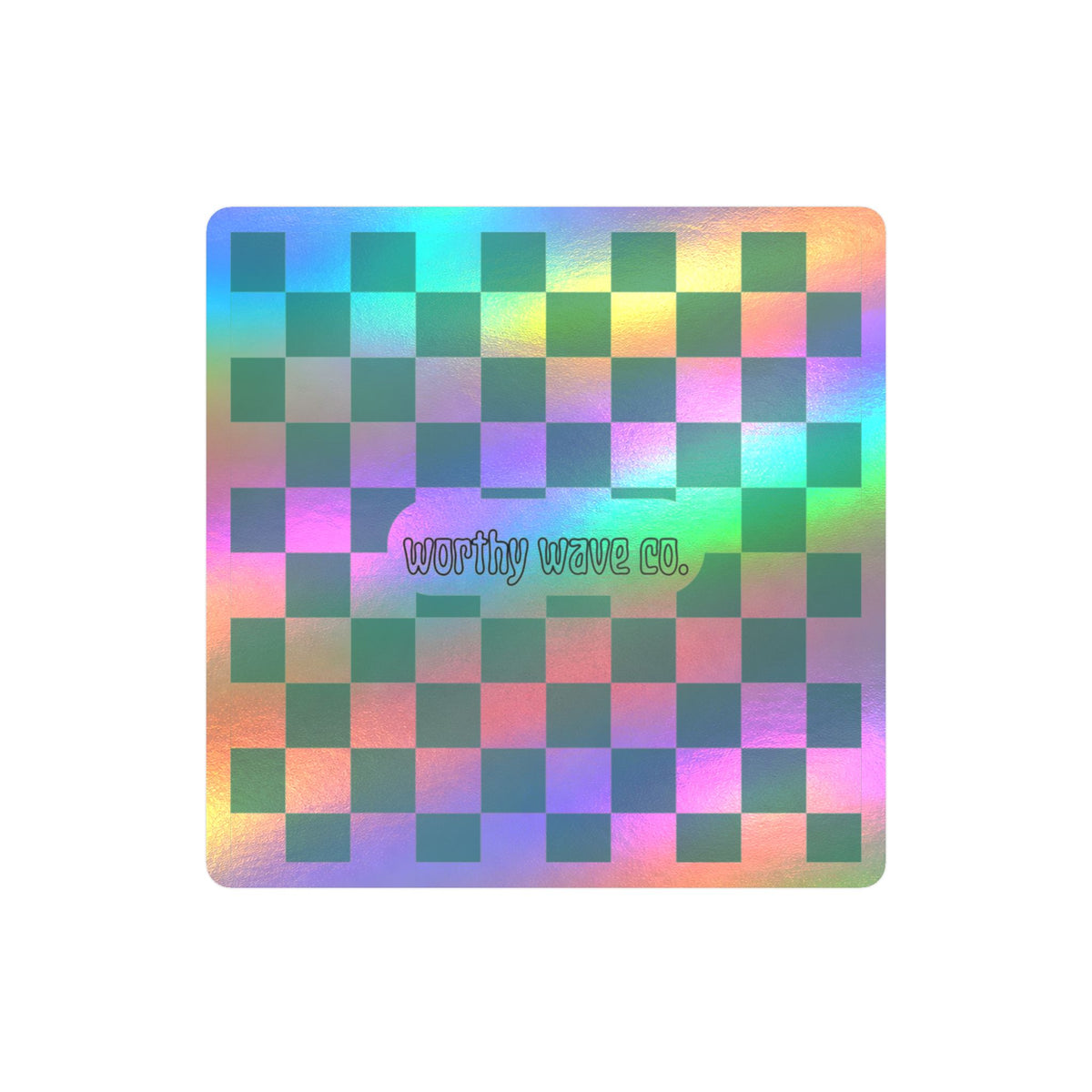 Worthy Wave Co. Checkerboard Vinyl Decal