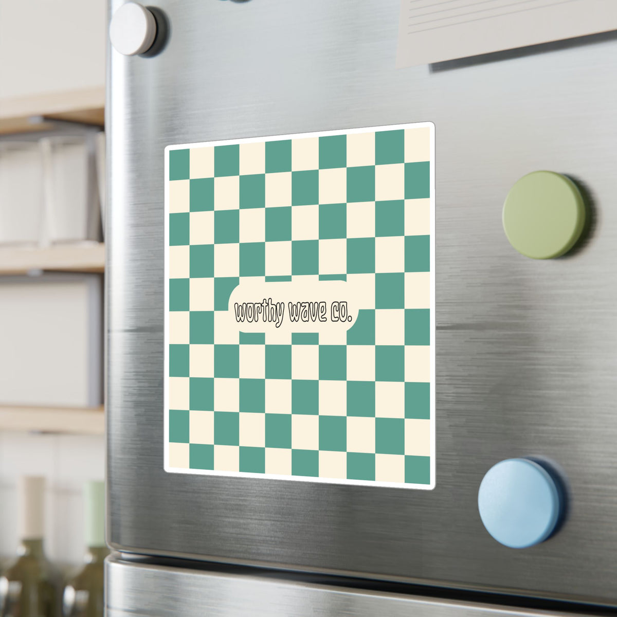Worthy Wave Co. Checkerboard Vinyl Decal
