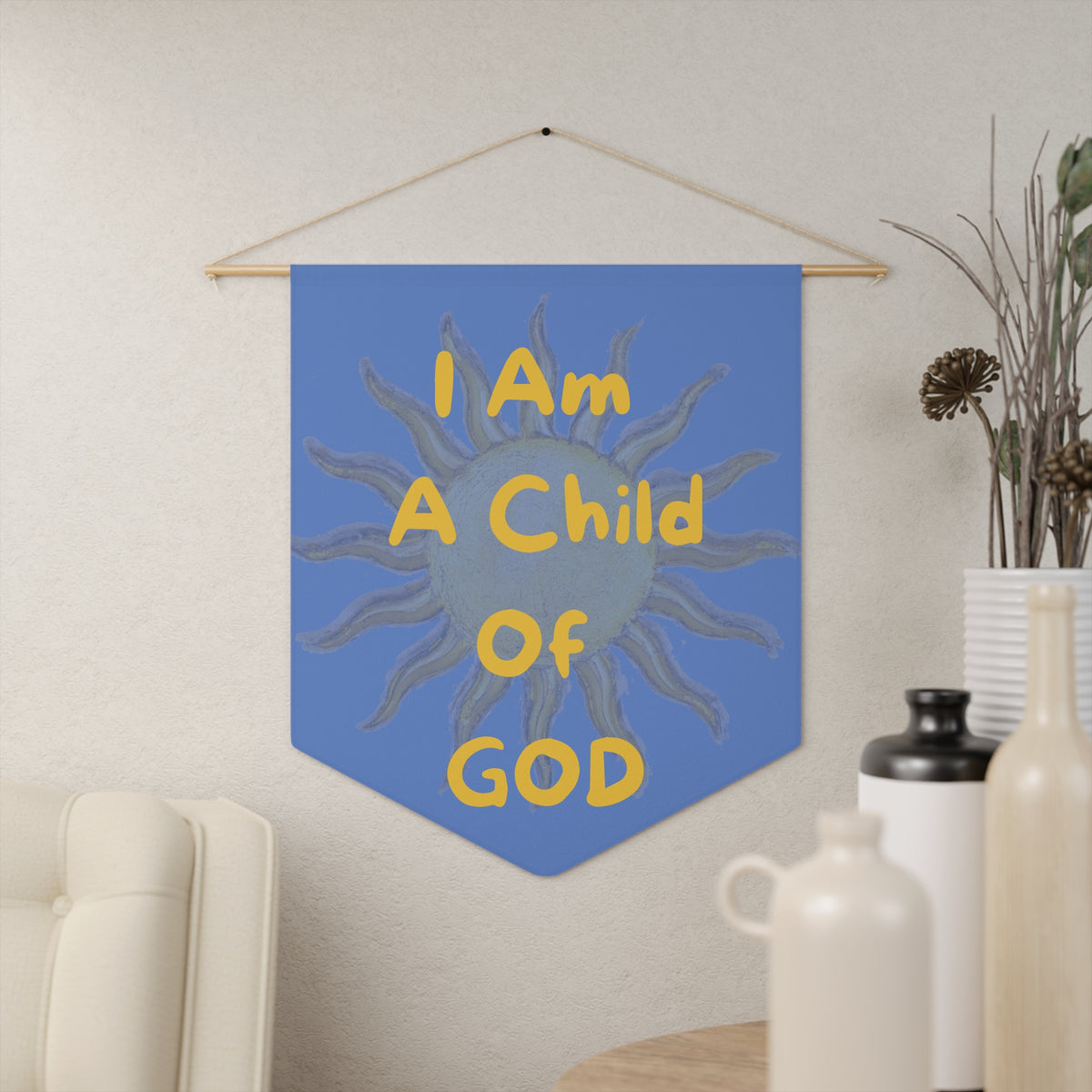 "I Am A Child Of GOD" Sun Wall Banner