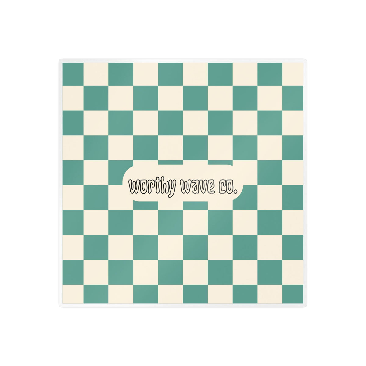 Worthy Wave Co. Checkerboard Vinyl Decal