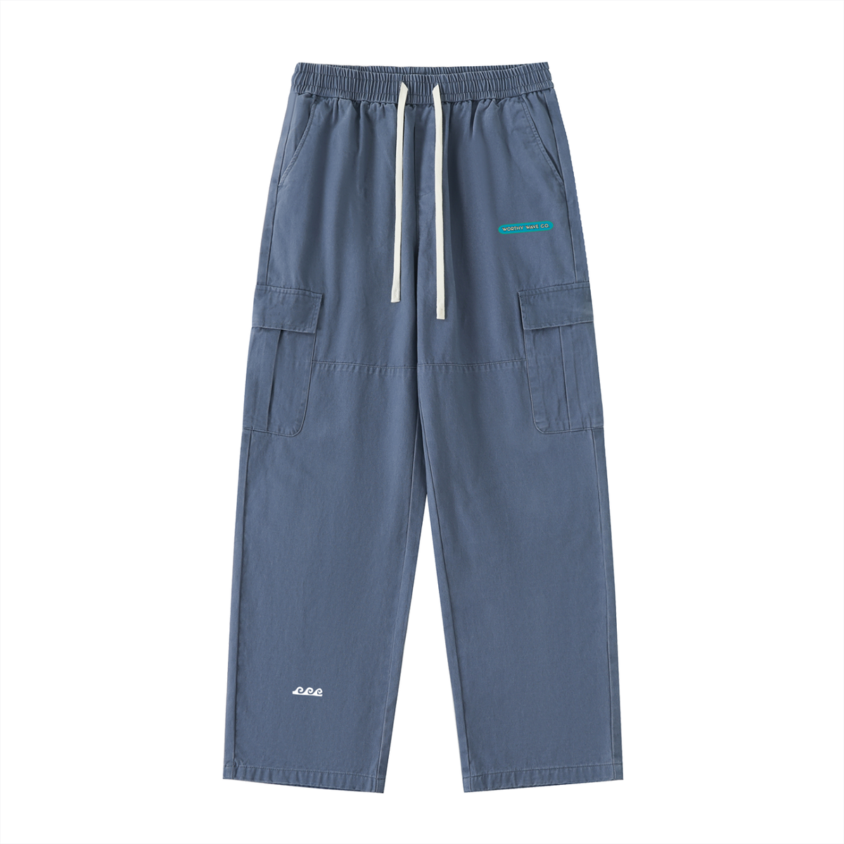 Worthy Wave Co. Drawstring Waist Straight-Leg Cargo Pants