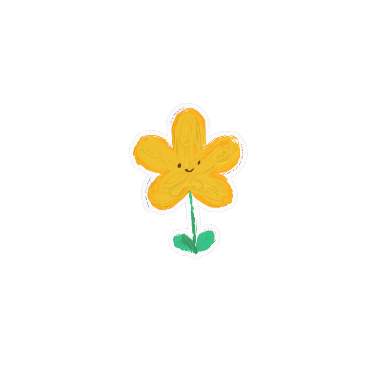 Stay Rooted Flower Vinyl Decal