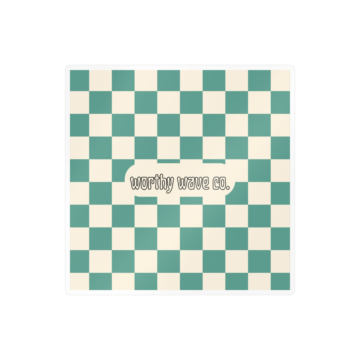 Worthy Wave Co. Checkerboard Vinyl Decal
