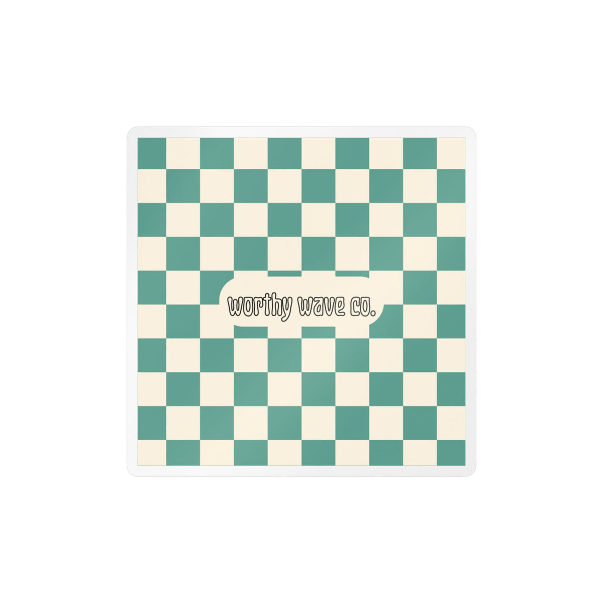 Worthy Wave Co. Checkerboard Vinyl Decal