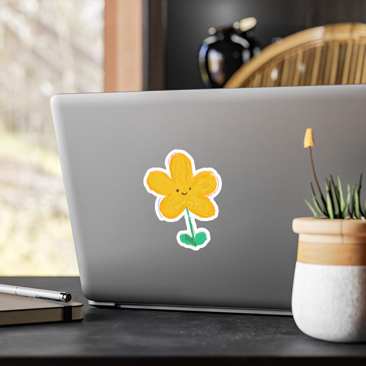 Stay Rooted Flower Vinyl Decal