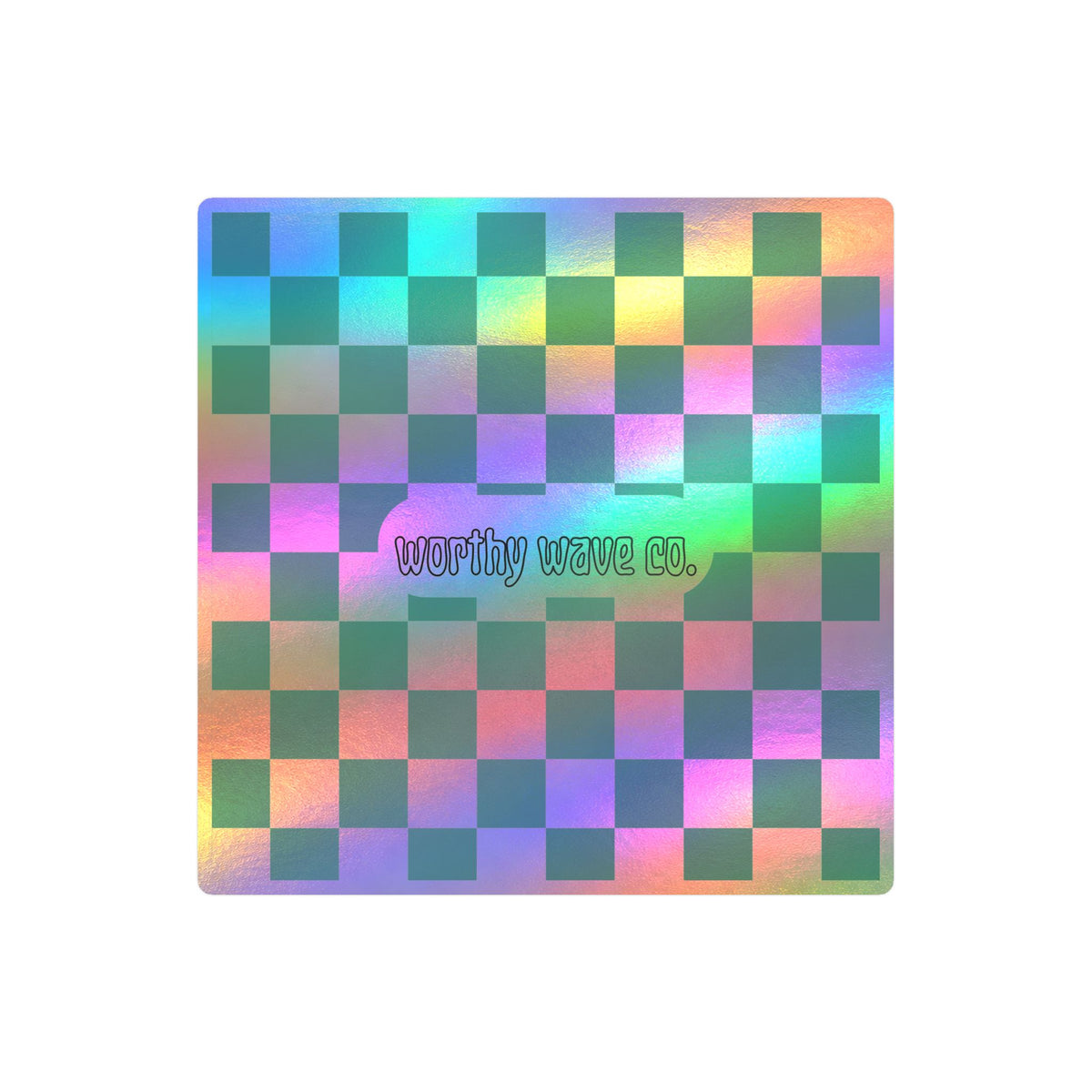 Worthy Wave Co. Checkerboard Vinyl Decal