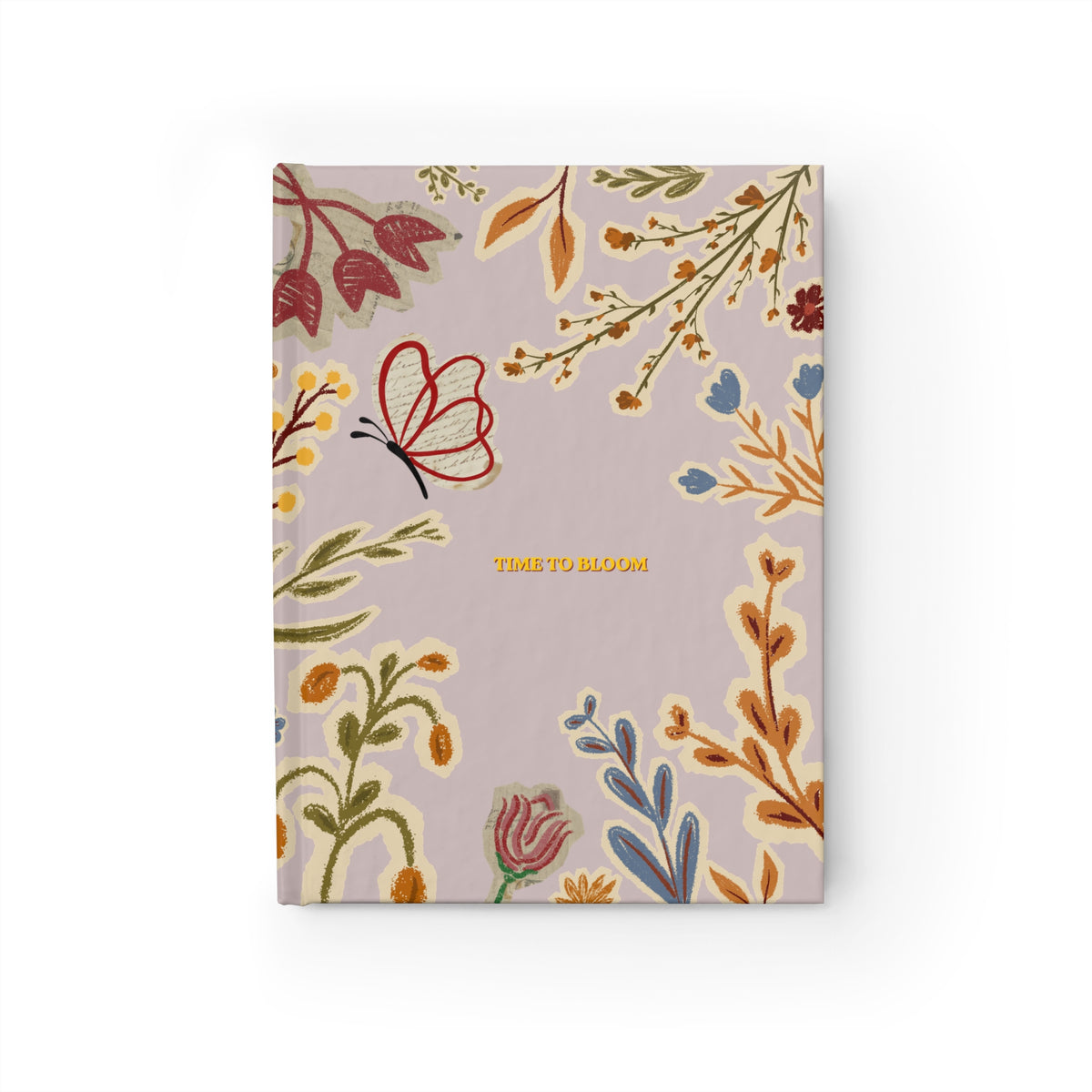 'Time to Bloom' Ruled Journal