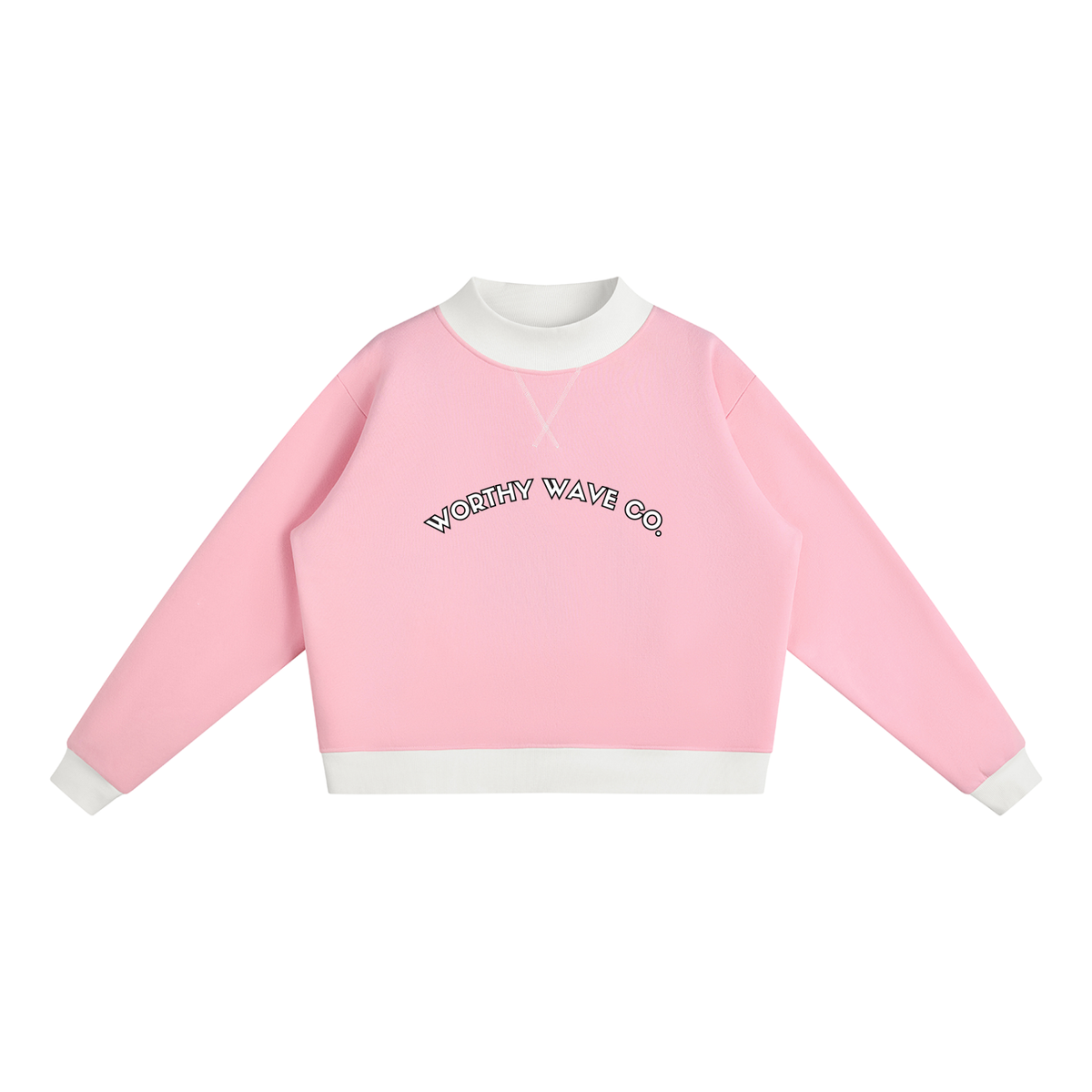 Worthy Wave Co. Women’s Mock Neck Crewneck