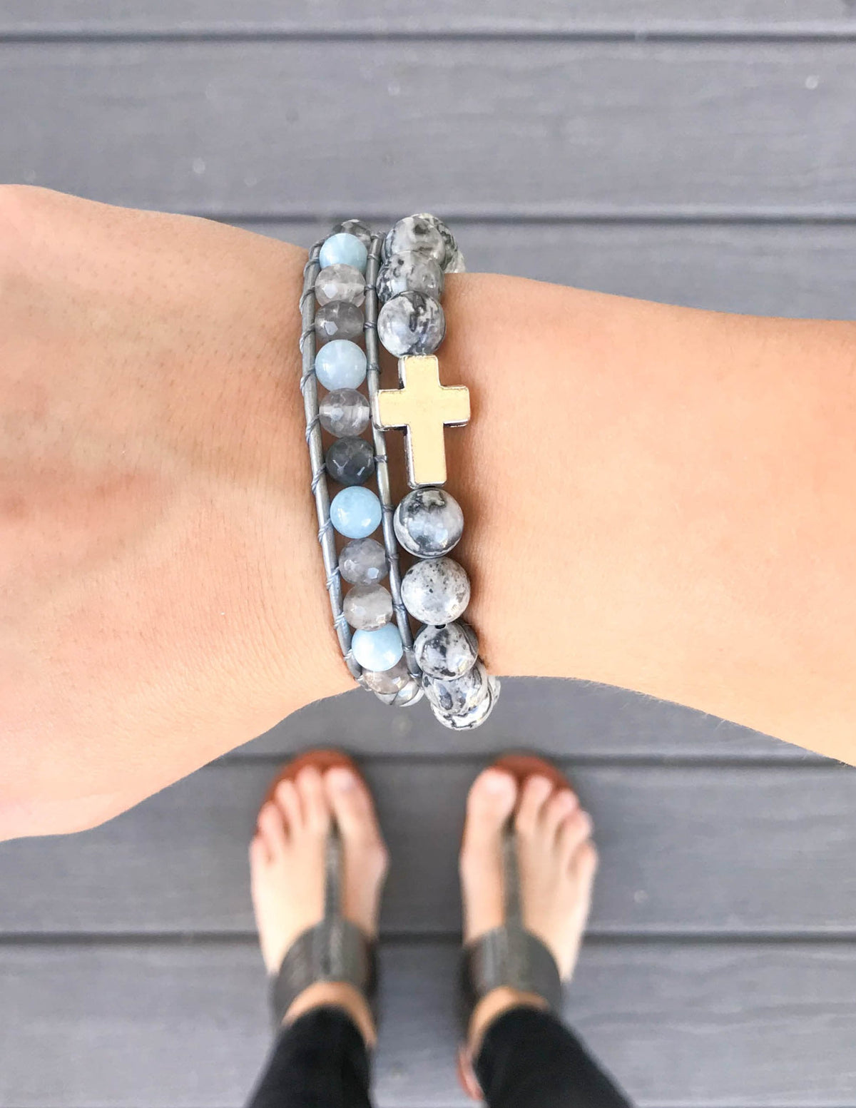 Slate Grey Cross // Unisex